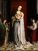 Gerard David Madonna and Child with Two Music Making Angels France oil painting artist
